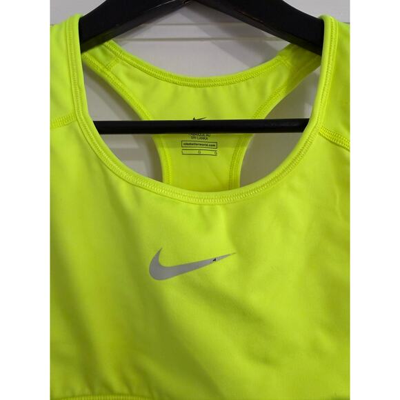 Yellow Nike Dri-Fit Sports Bra Size Large - Picture 2 of 5
